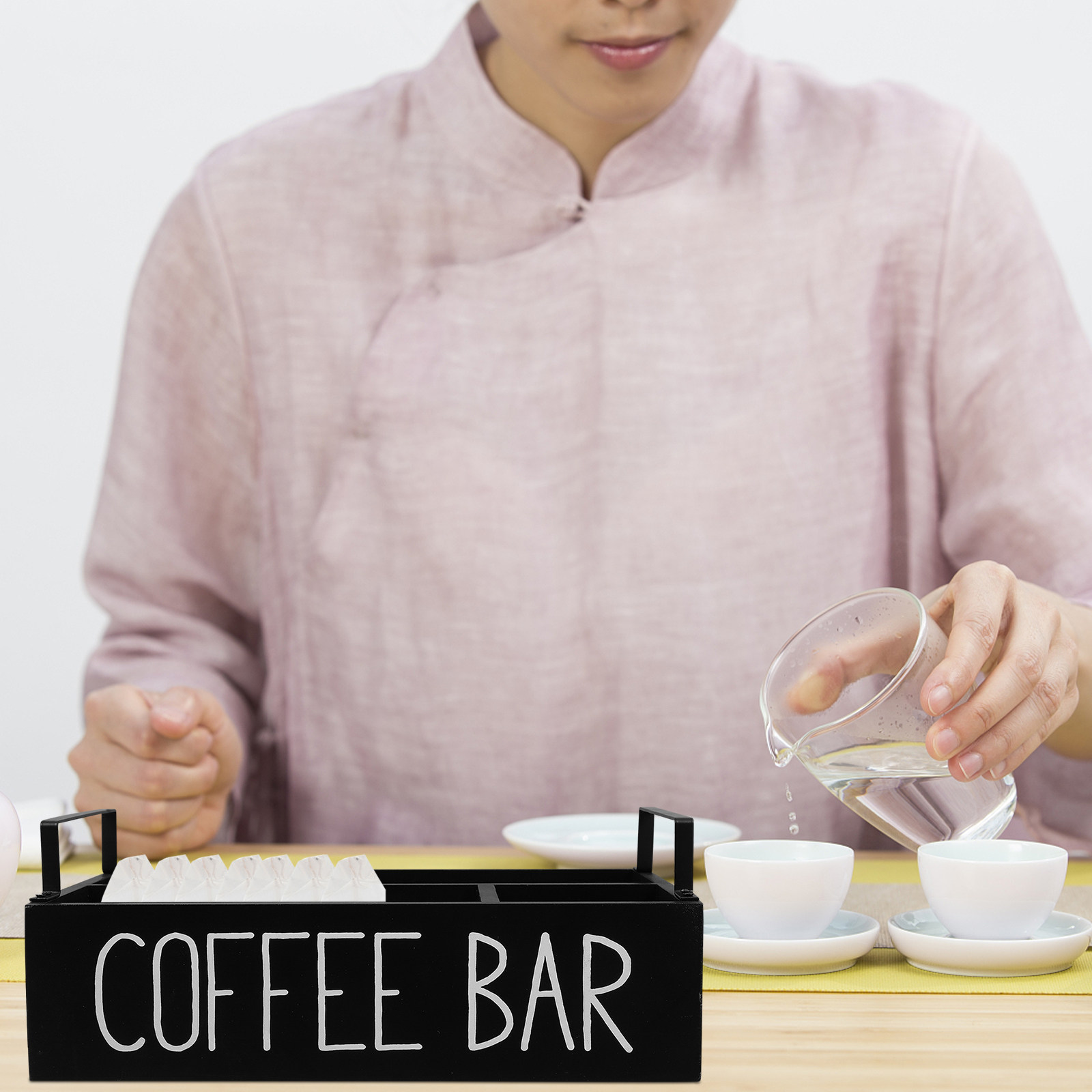 Coffee Tea Sugar - Organizador de Sachês de Chá em