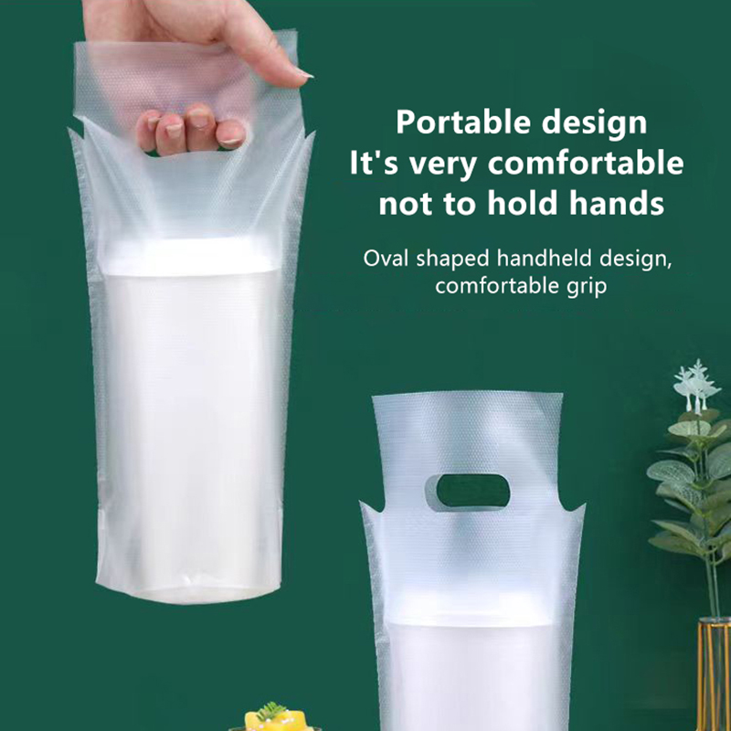 Coffee Tea With Milk - 100 Sacos Plásticos Descartáveis para Bebidas,
