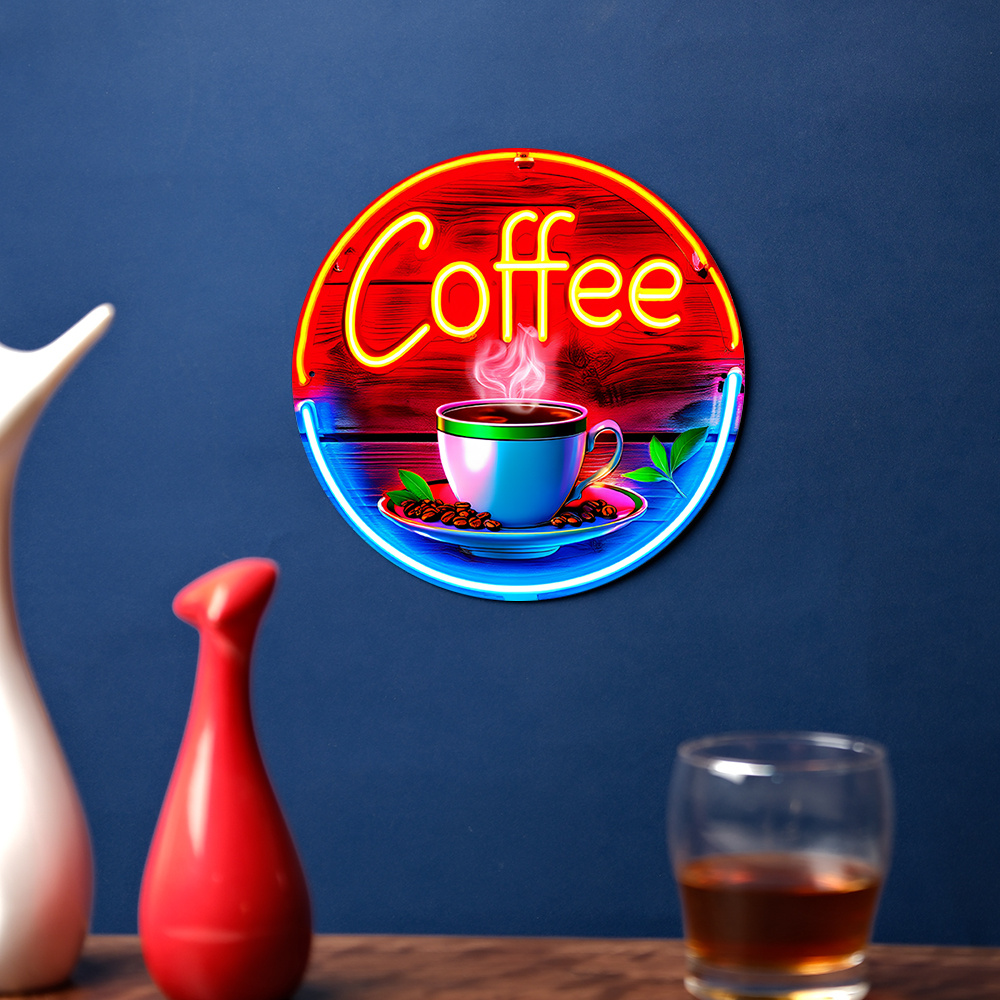 Design plano 2D, Arte de Pared - Coffee Tea Name avaliação e preço