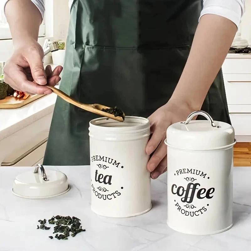 3 recipientes redondos de meta - Coffee Tea Sugar avaliação e preço