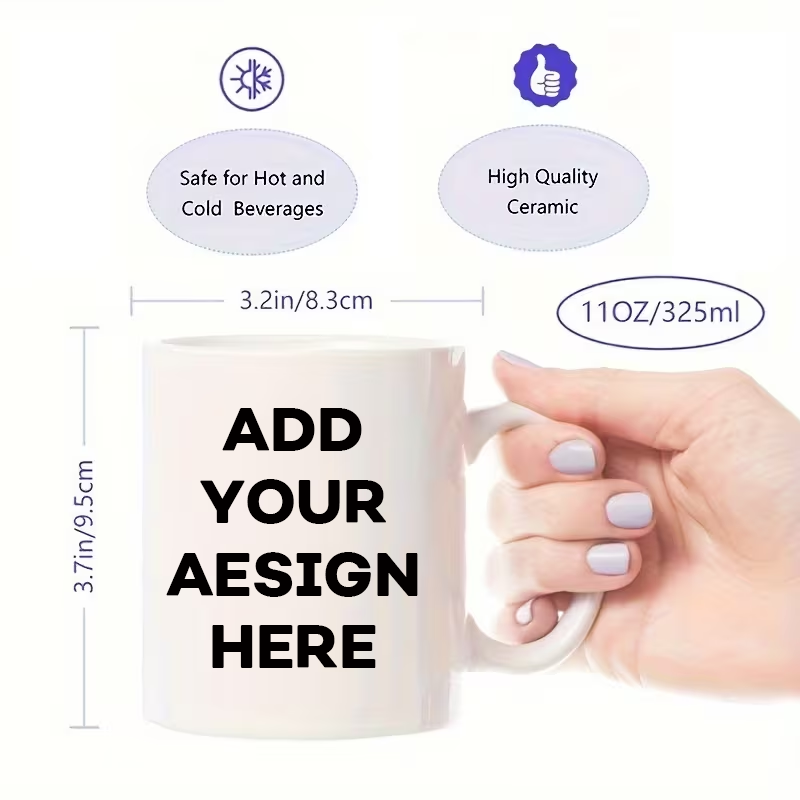 Caneca Personalizada de 11oz,  - Coffee Tea Name avaliação e preço