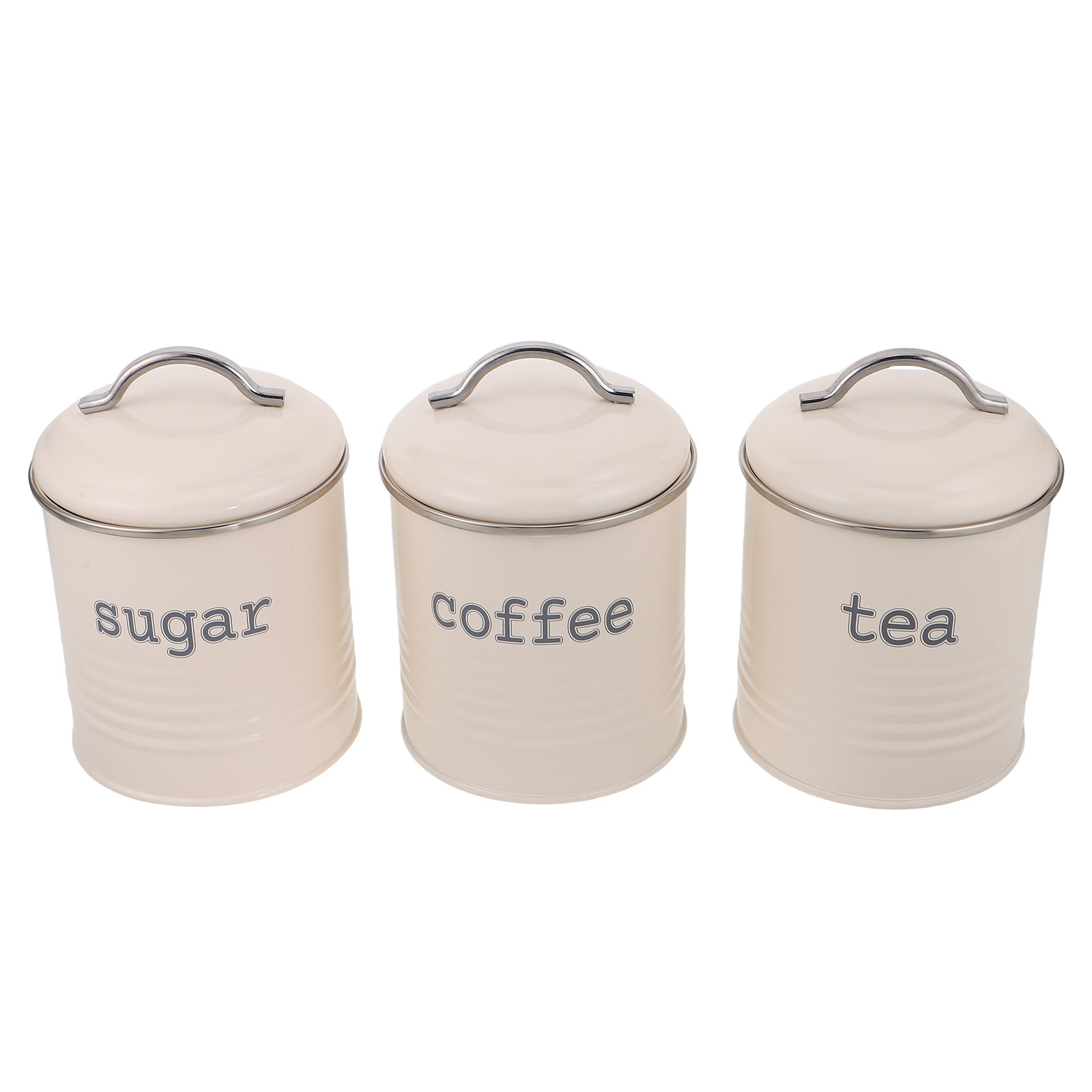 Conjunto de 3 Recipientes Herm - Coffee Tea Sugar avaliação e preço