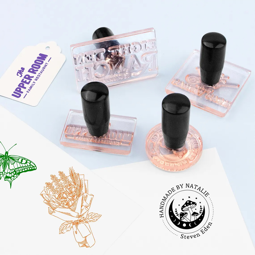Carimbo Personalizado com Logo - Coffee Tea Name avaliação e preço